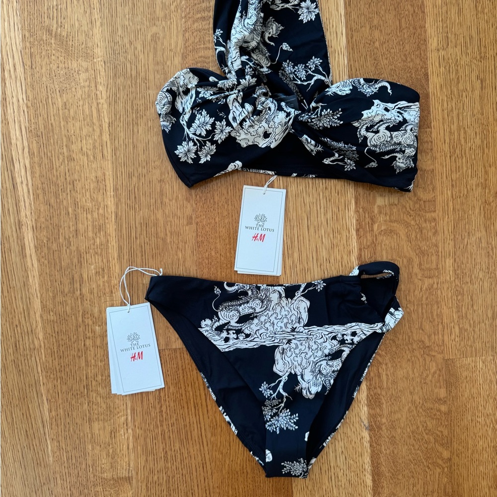 H&M The White Lotus Bikini Size S